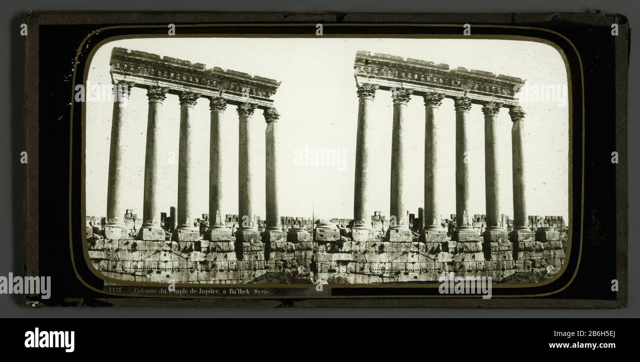 Column Of The Temple Of Jupiter Has Ba Lbek Syria Colonne Du Temple Jupiter A Ba Lbek Syria Property Type Photo Stereo Picture Item Number Rp F F Manufacturer Photographer Ferrier Pere Fils Et
