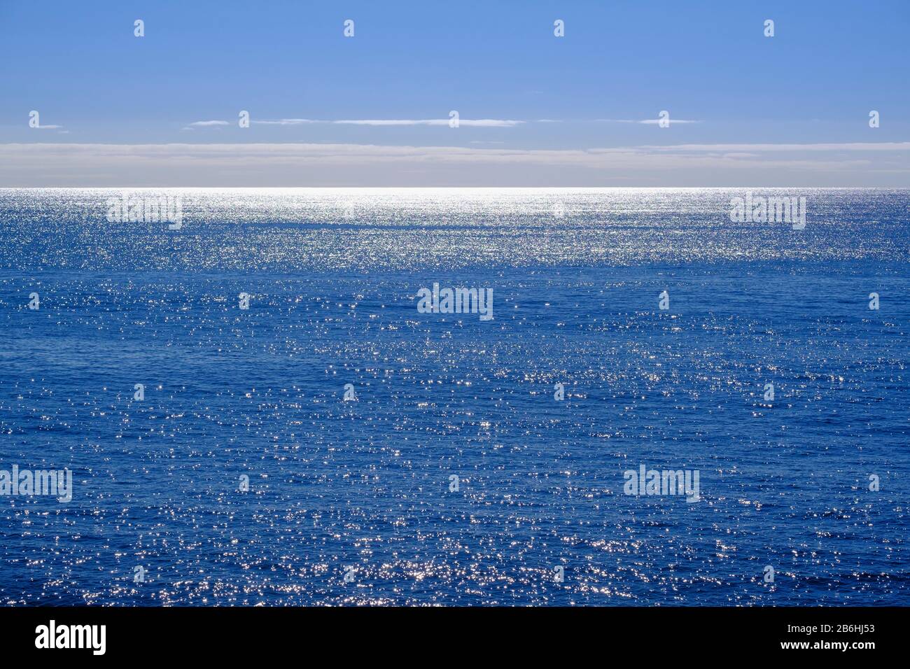 Glittering sea, Atlantic Ocean, Canary Islands, Spain Stock Photo