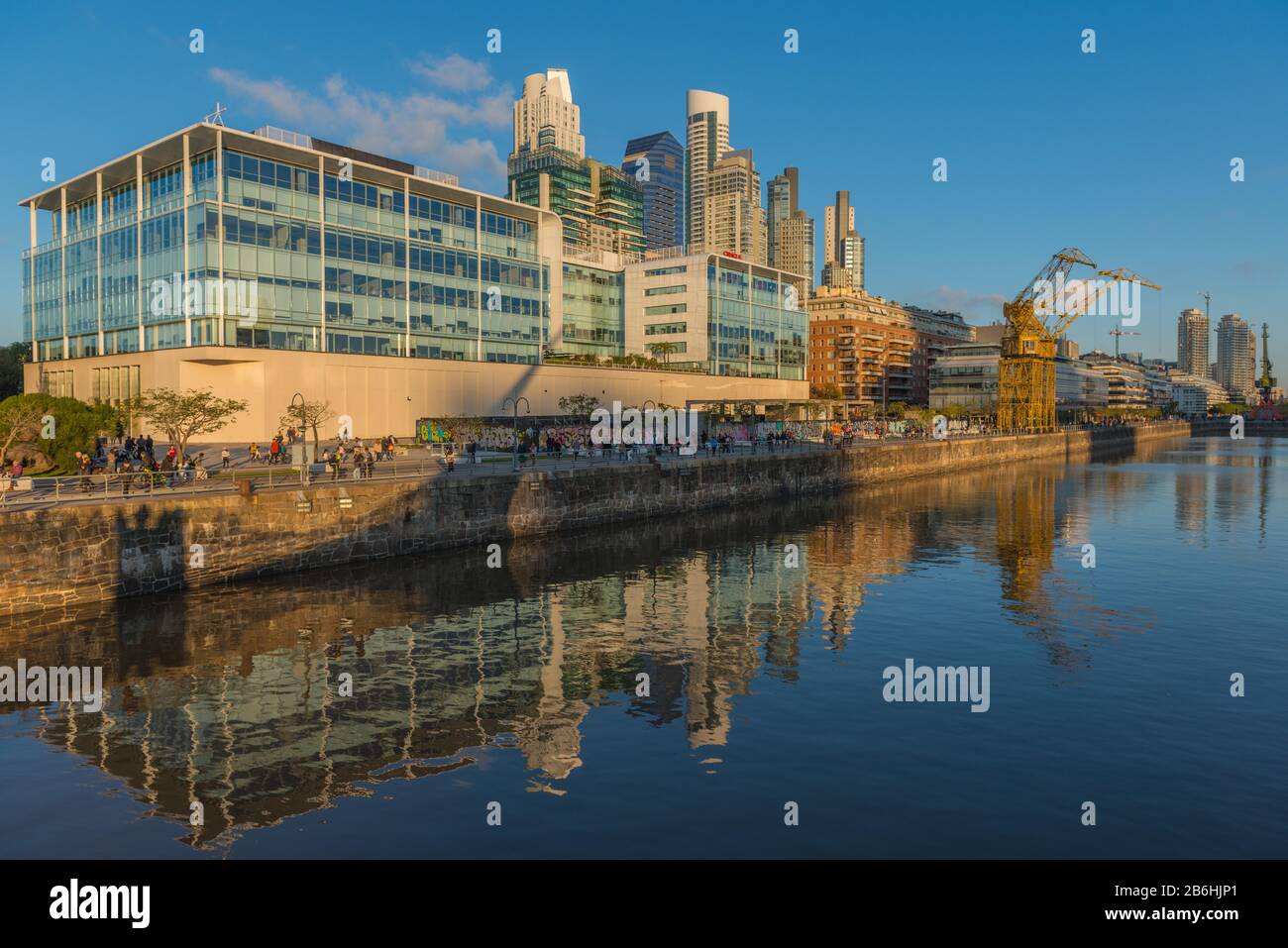 Puerto Madero, new port city with international architecture, Buenos Aires, Argentina Stock Photo