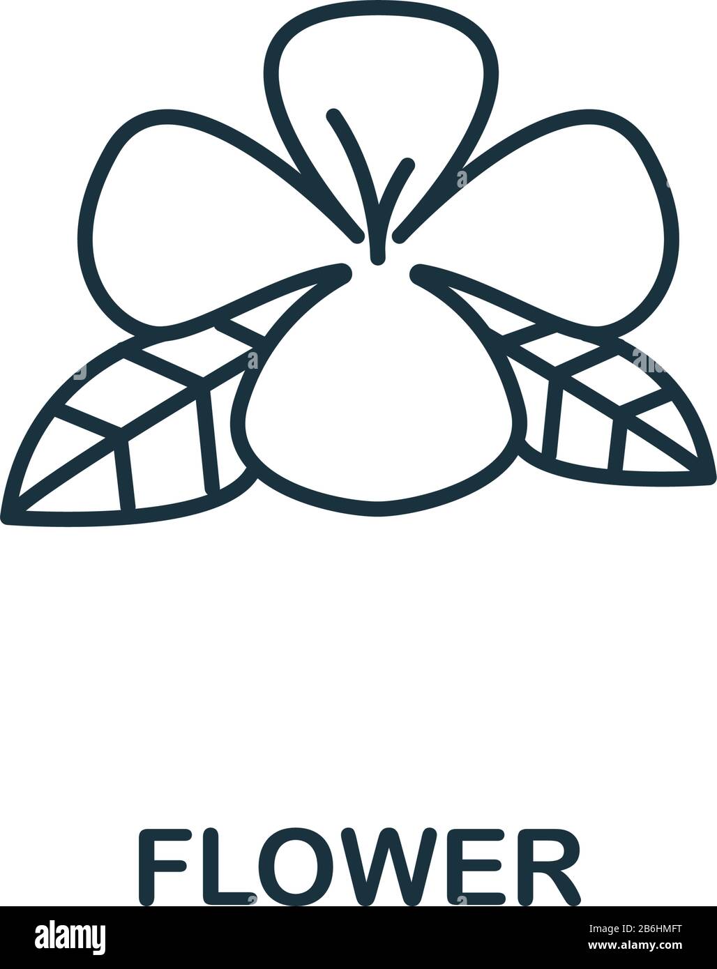 Flower icon from garden collection. Simple line Flower icon for ...