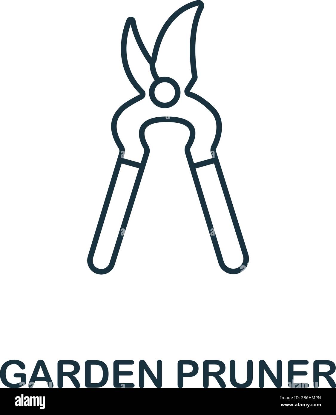 Garden Pruner icon from garden collection. Simple line Garden Pruner