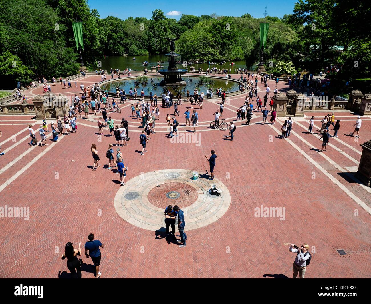 Bethesda Fountain, Central Park New York Stock Photo