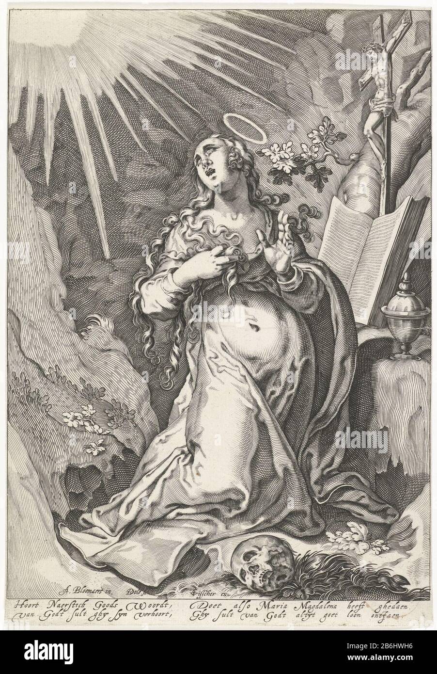 The Penitent Mary Magdalene St. Mary Magdalene in her cave. The 