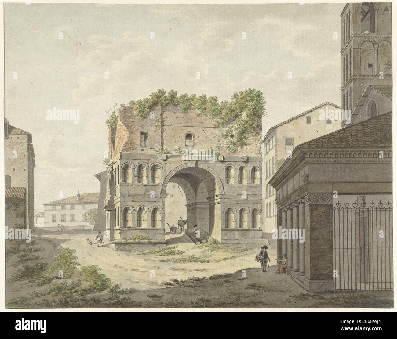 The Janus Quad Fons Arch And Part Of The S Giorgio In Velabro Rome The Arch Of Janus Quadri Fons And A Portion Of The S Giorgio In Velabro Rome Object Type