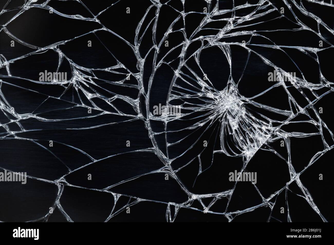 Broken display screen - white lines on black background, design element