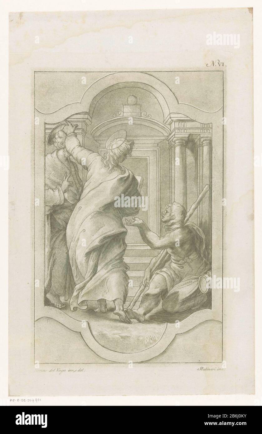Saint Peter and John healed a lame man in the temple Allocated right: N ...