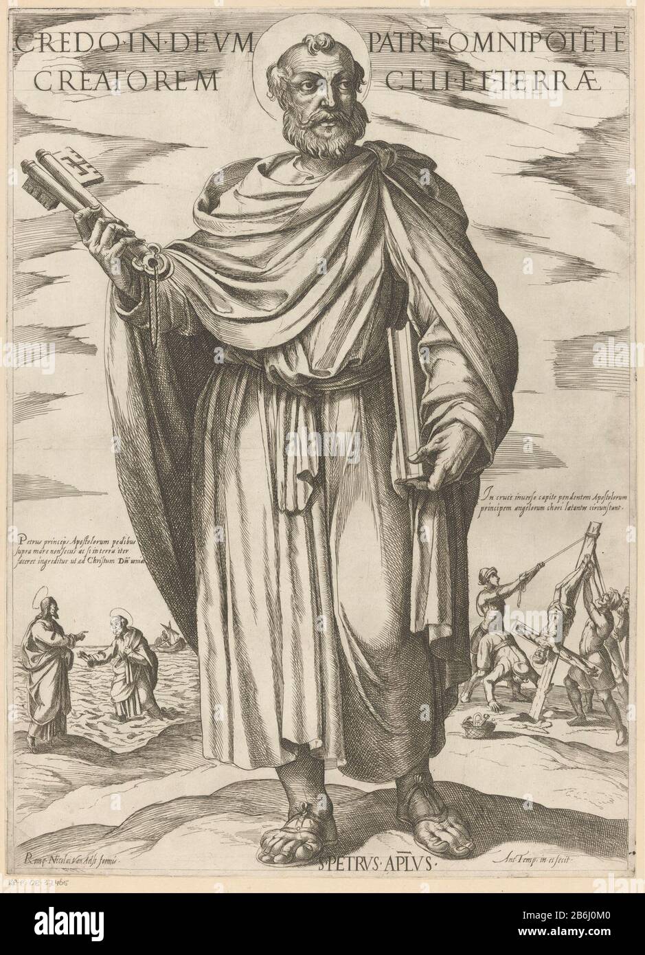 The heilige Petrus believe in God the creator of heaven and earth