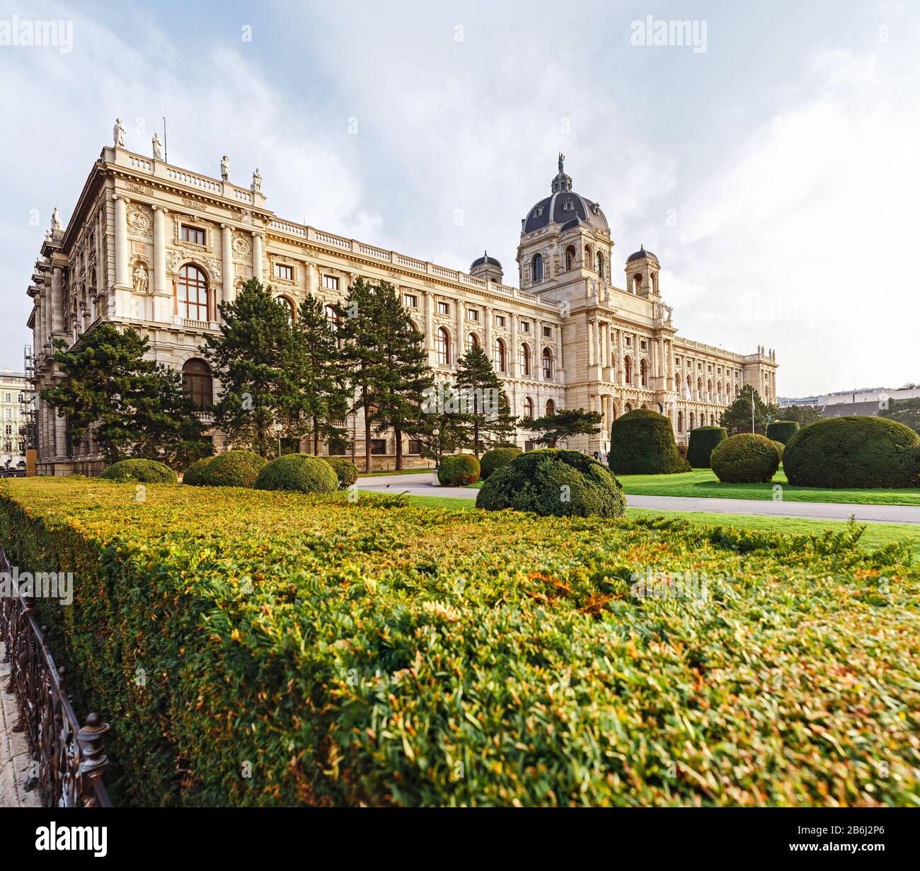 Panoramic view of Museum of Fine Arts history in Vienna, Austria one of