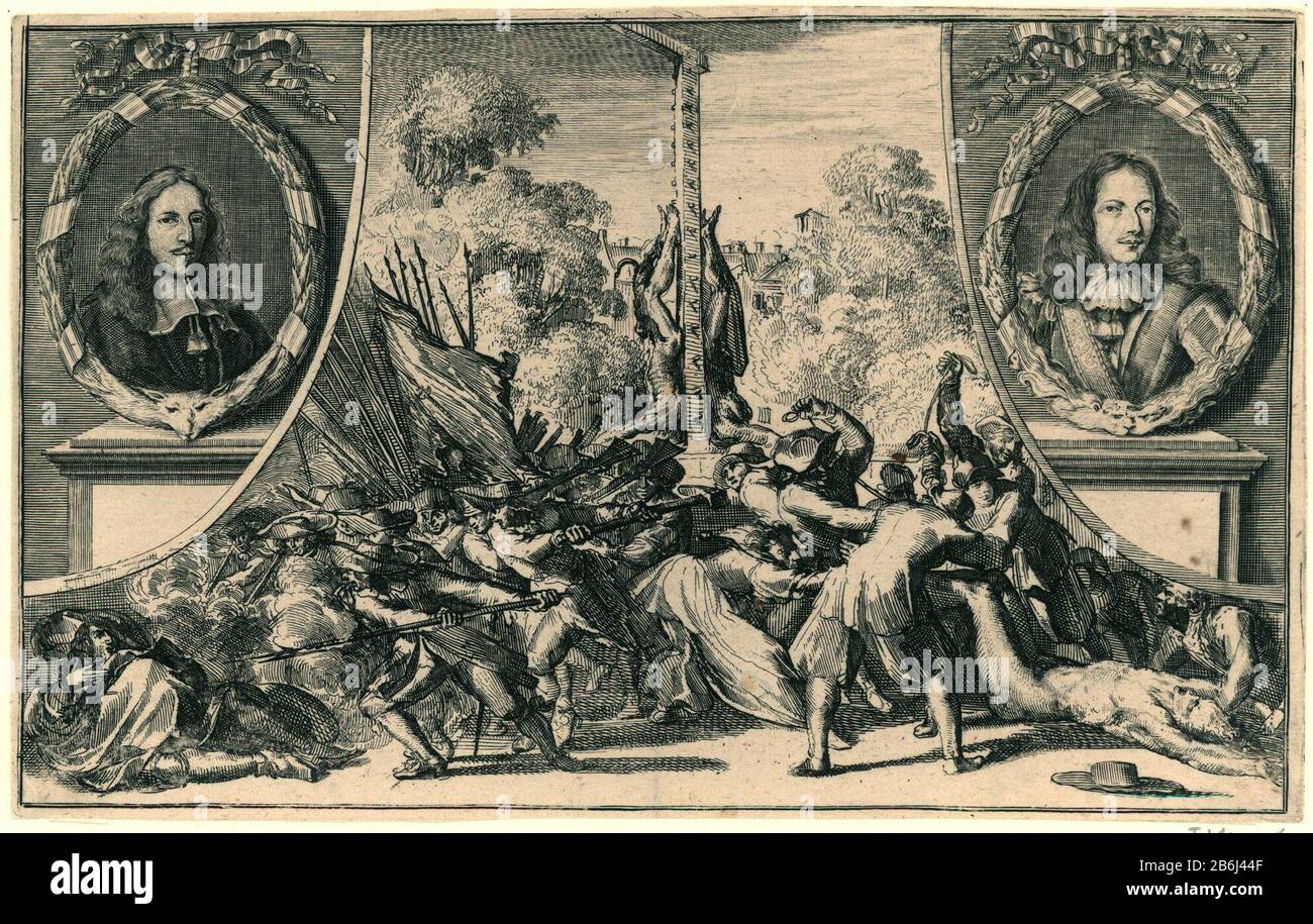 The bodies of the brothers johan and cornelis de witt hires stock