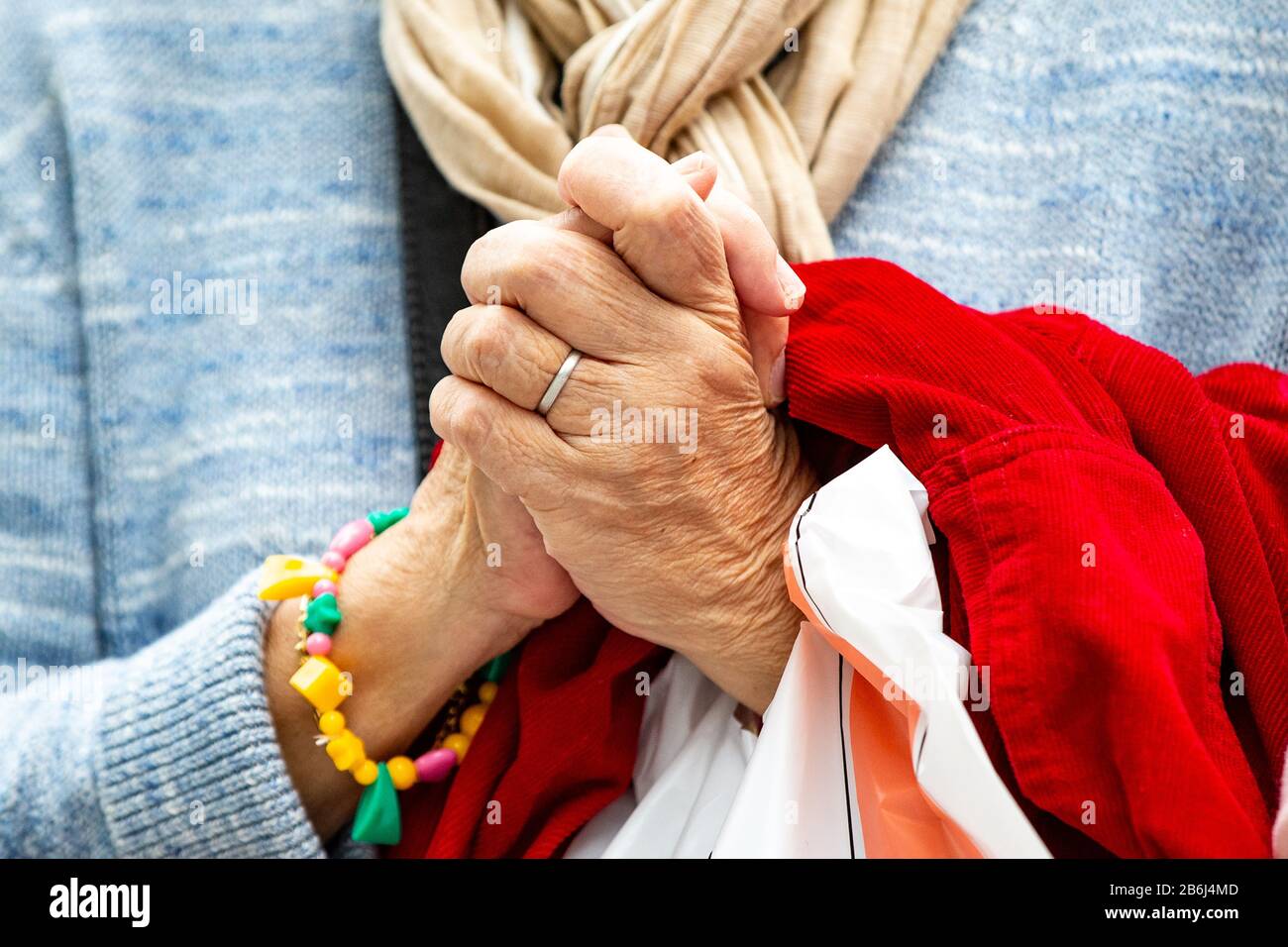 A Woman Offers Prayers For The Victims Of The Great East Japan Earthquake In March 11 At Ginza Shopping District In Tokyo Japan On March 11 Japan Marked The Ninth Anniversary