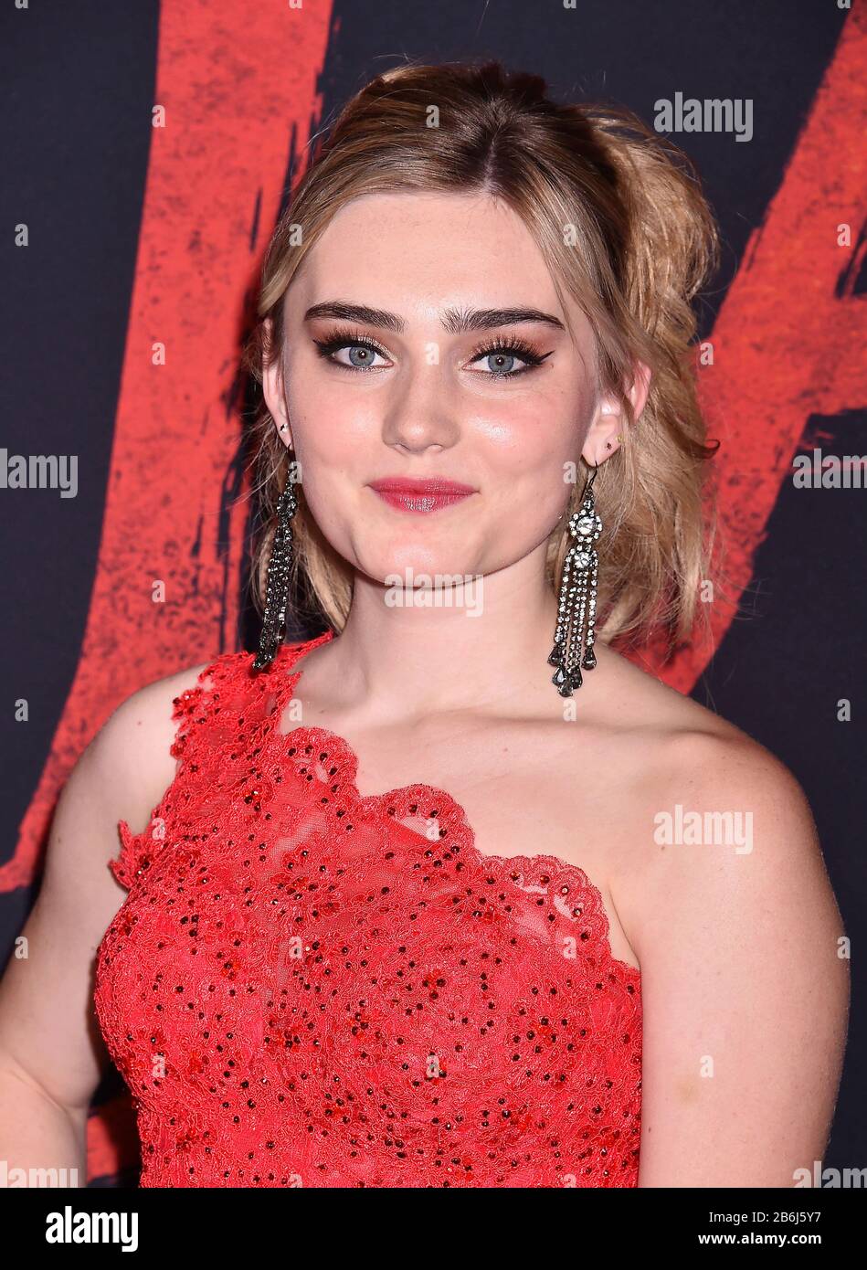 HOLLYWOOD, CA - MARCH 09: Meg Donnelly attends the premiere of Disney's 'Mulan' at the El Capitan Theatre on March 09, 2020 in Hollywood, California. Stock Photo