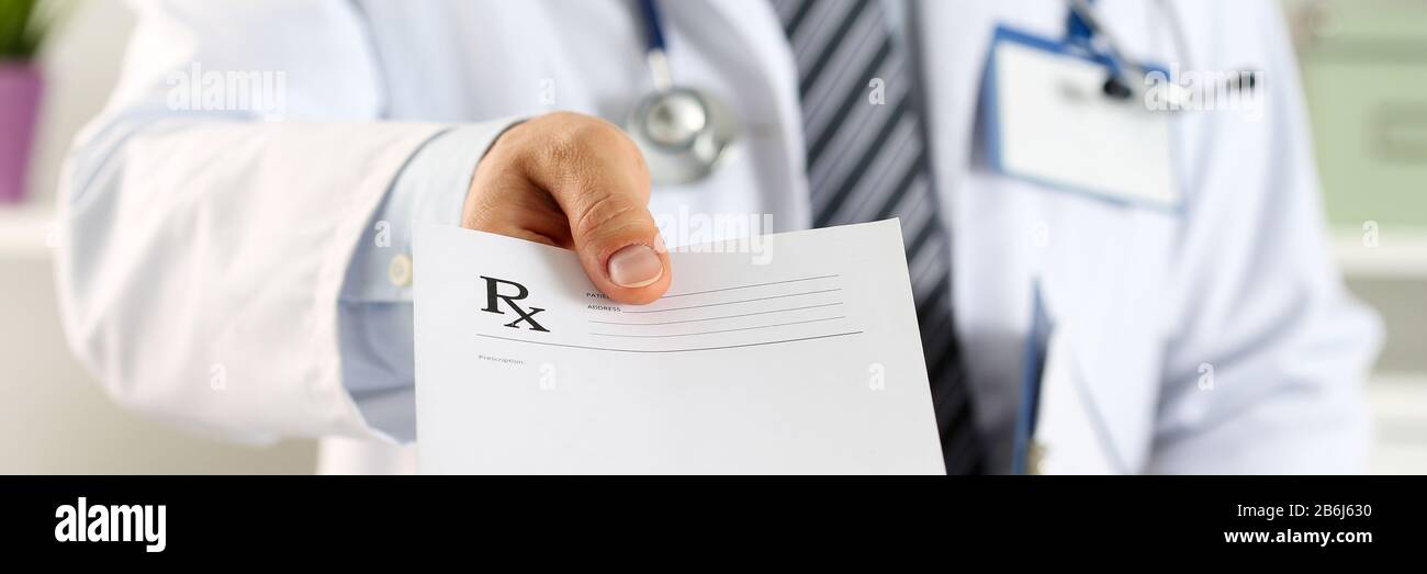 Doctor prescription pad hi-res stock photography and images - Alamy