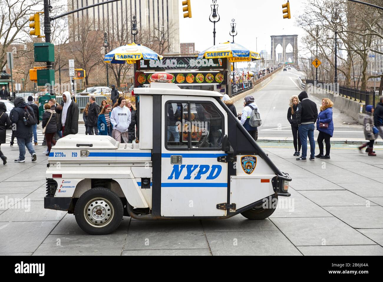 Nypd police three wheeled vehicle hires stock photography and images