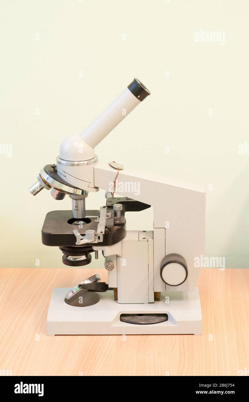 Microscope objective lens slide close hi-res stock photography and ...