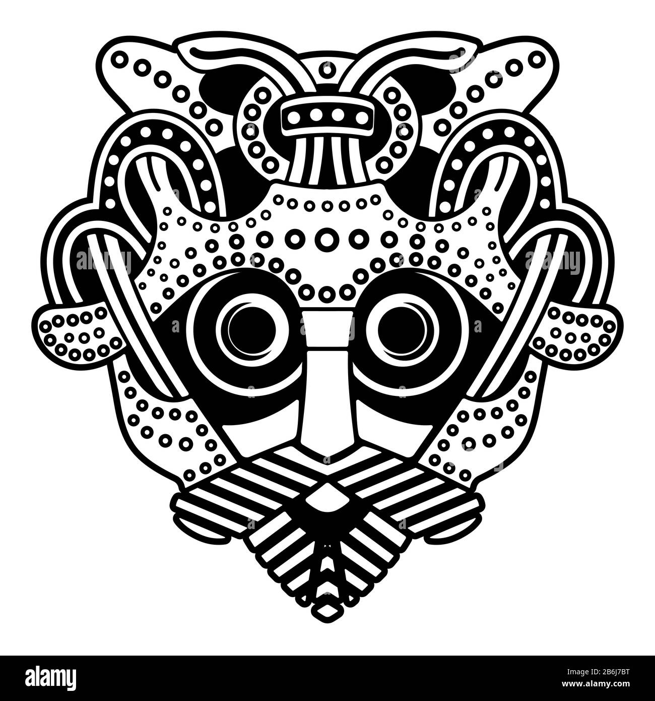 Mask of Odin. The old Norse image of the Supreme God Odin Stock Vector