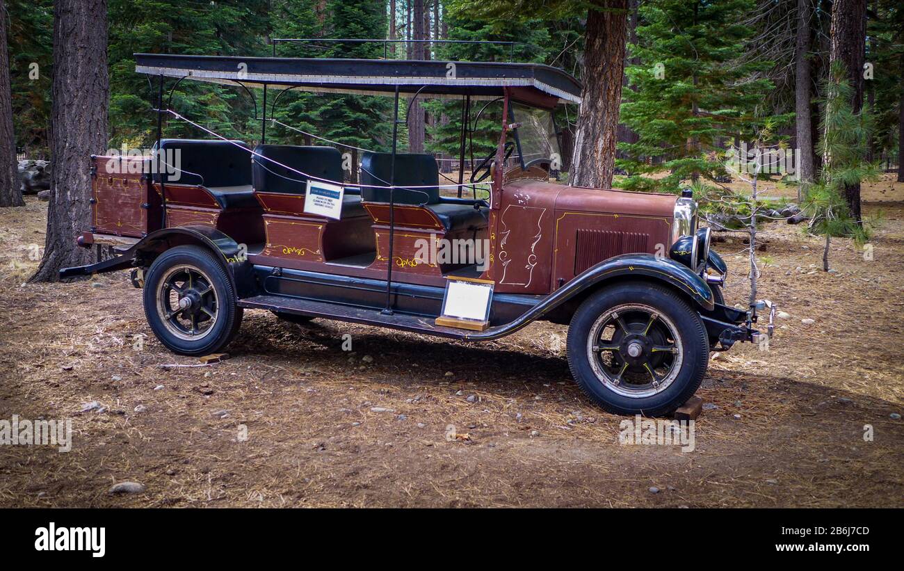 1928 GMC truck in Lake Tahoe CA USA Stock Photo