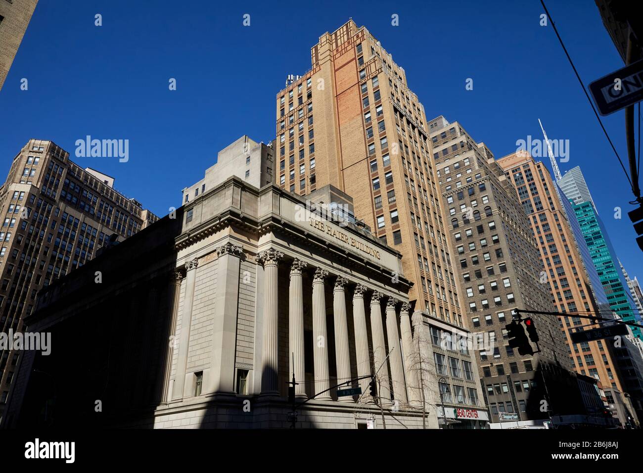 New York city Manhattan Neoclassical architecture Greenwich Savings Bank (Haier Building) o Sixth Avenue and  closed in 1981 Stock Photo