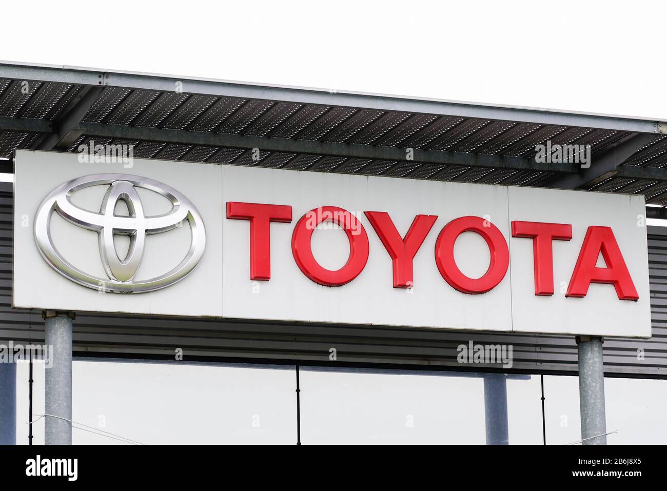 Bordeaux , Aquitaine / France 10 17 2019 Toyota store Automobile