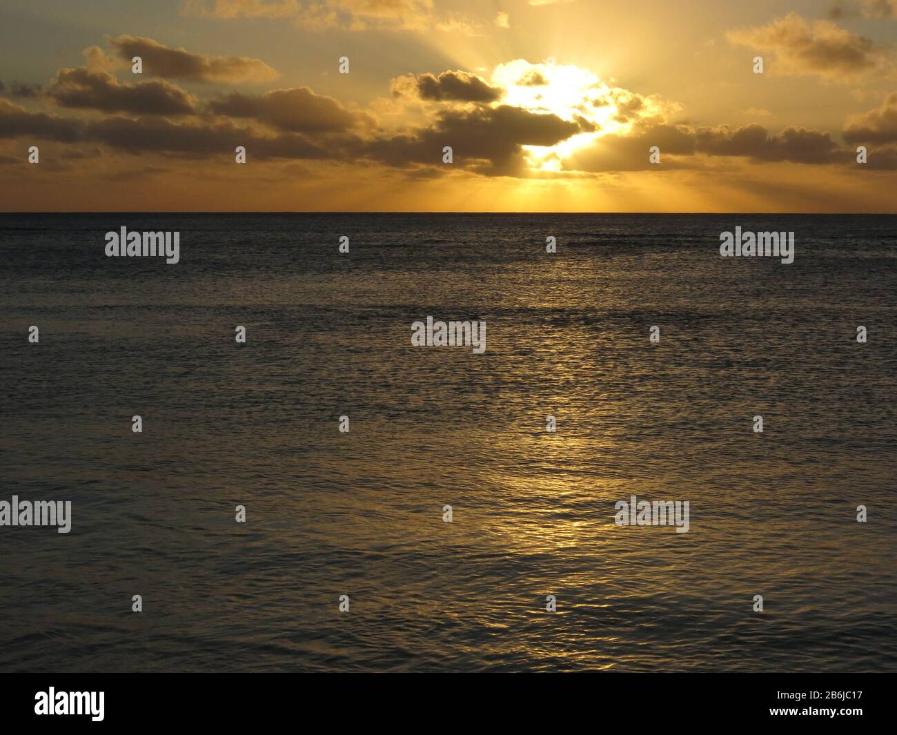 Sunset, Turks & Caicos Stock Photo