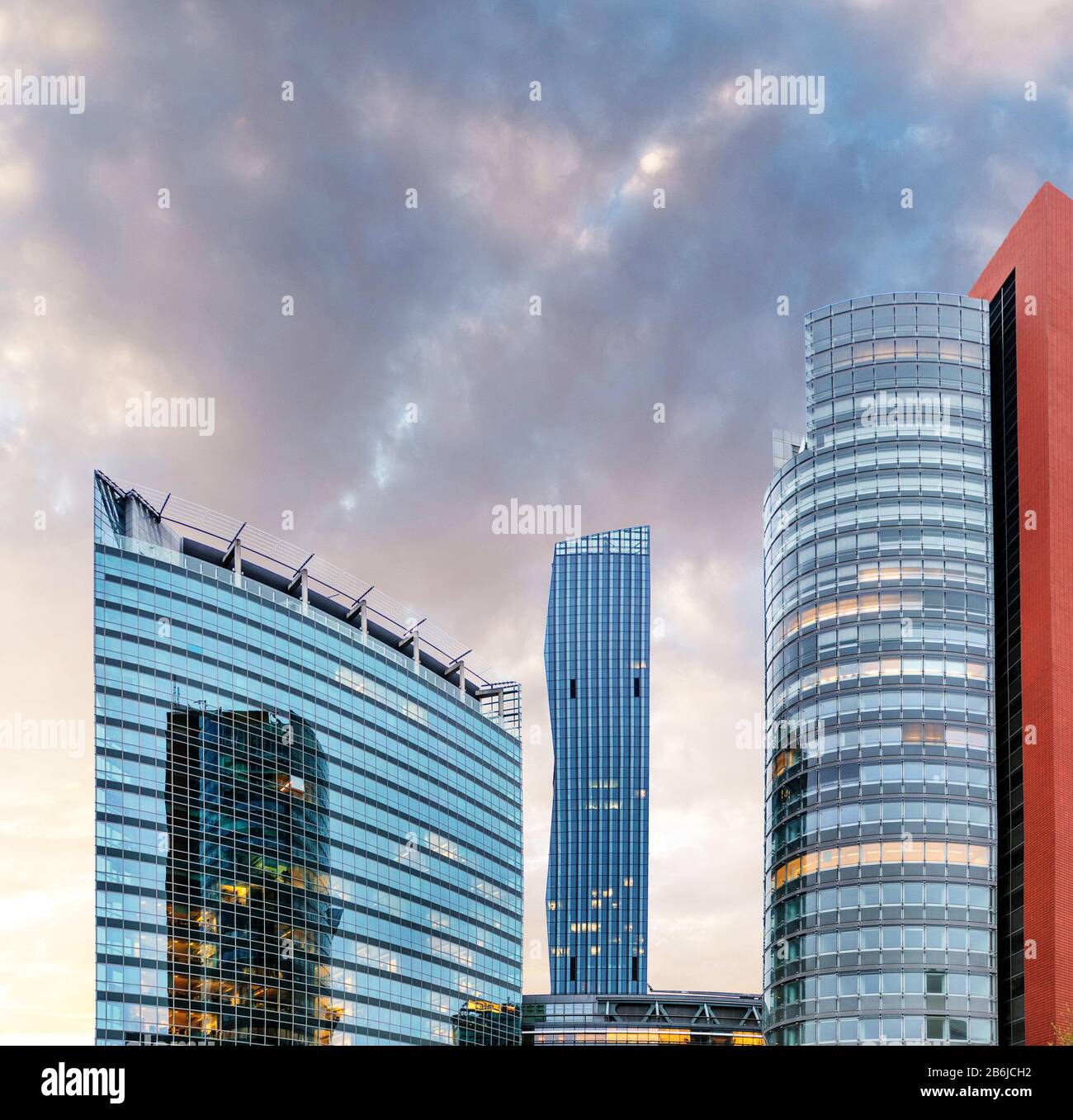 skyscrapers from low angle, business concept Stock Photo