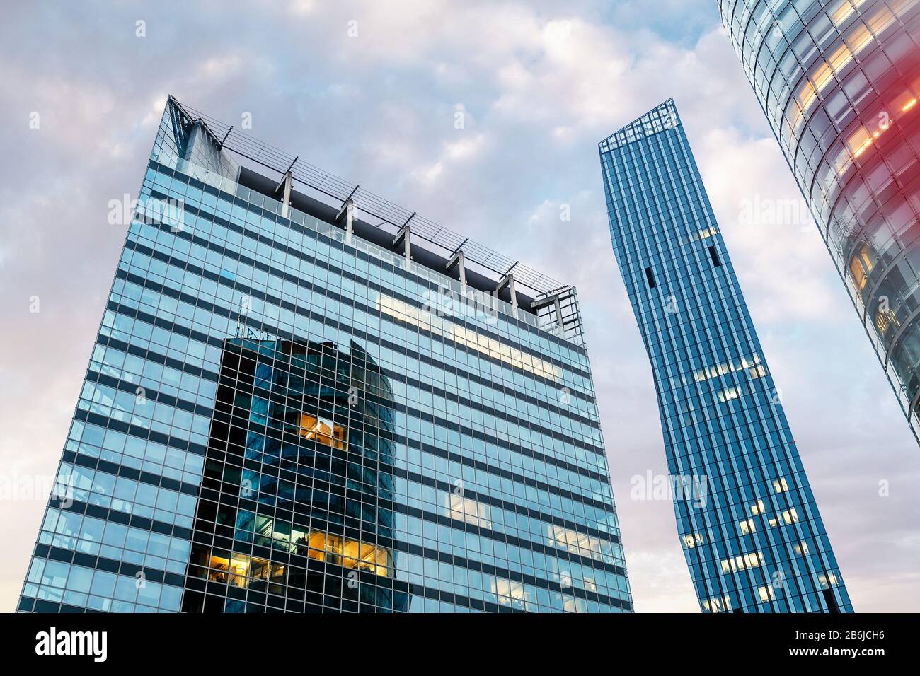 skyscrapers from low angle, business concept Stock Photo