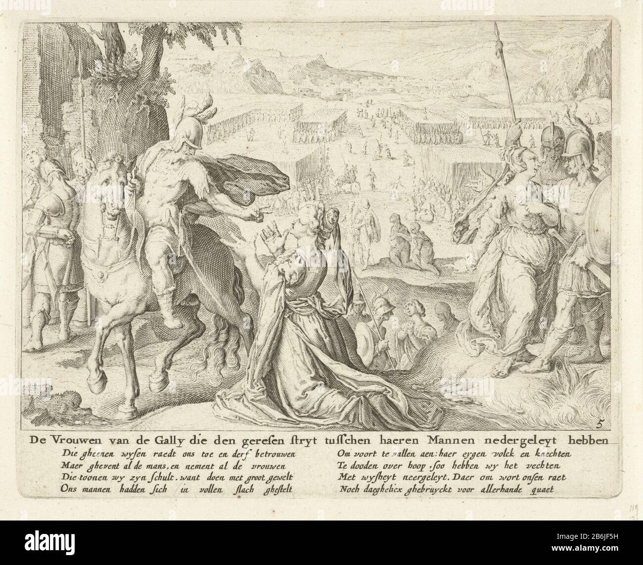 The women's Gally restrain their men to fight against each other Mirror Vande Serene, eerlicke, Cloucke, Deuchtsame dege reasonable income women (series title) women Gally restrain their men to fight against each other. In groups of two are talking women with their husbands. A woman prays her husband on his knees to start a war. In the offing are armies of foot soldiers ready for battle trekken. Manufacturer : printmaker: Zacharias Dolendonaar design: Jacob de Gheyn (II) Editor: Claes Jansz. Visscher (II) (listed building) Place manufacture: printmaker: LED to design: Leiden Publisher: Amsterd Stock Photo