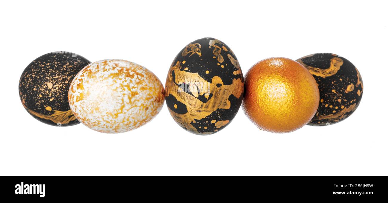 Colorful Easter Egg isolated on white creative photo Stock Photo - Alamy