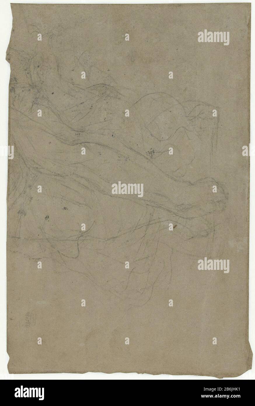 Part of a study of a lying figure Part of a study of a lying figure ...