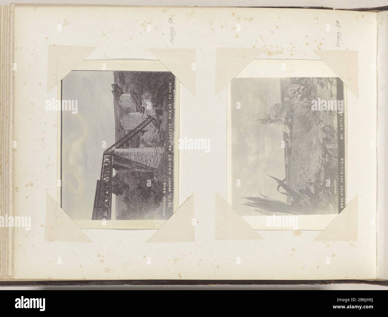 Partially inflated with railway train on the Vet River in South Africa