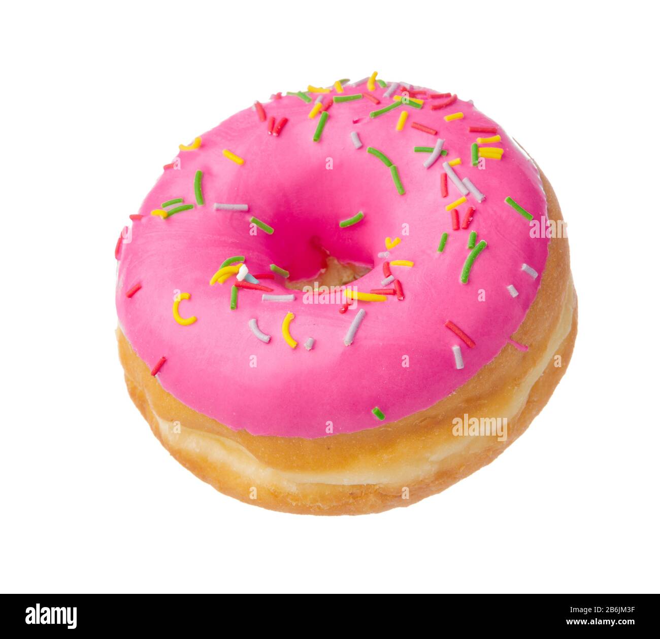 Donut isolated on white background creative photo Stock Photo - Alamy