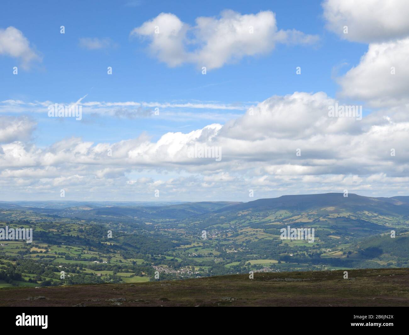 View from Blorenge, Wales Stock Photo