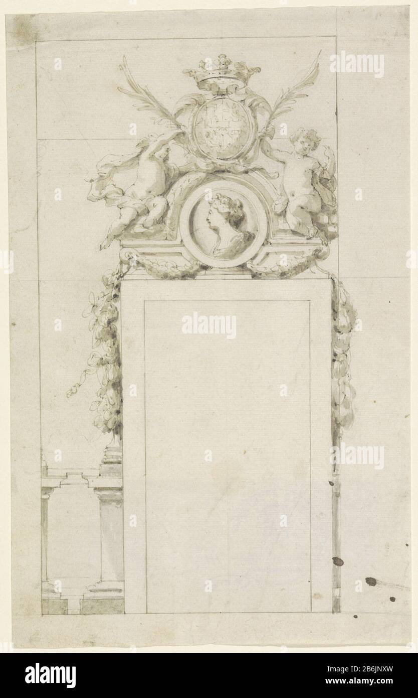 Crowning door with medallion Door Crowning with medallion object type