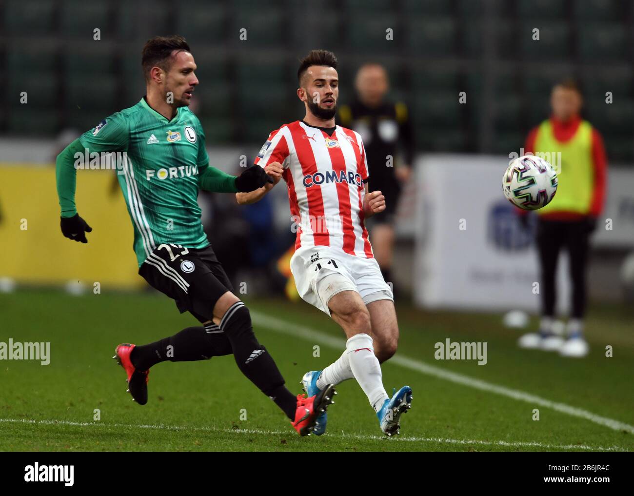 Warsaw, Poland, February 29, 2020 Polish Top League Ekstraklasa