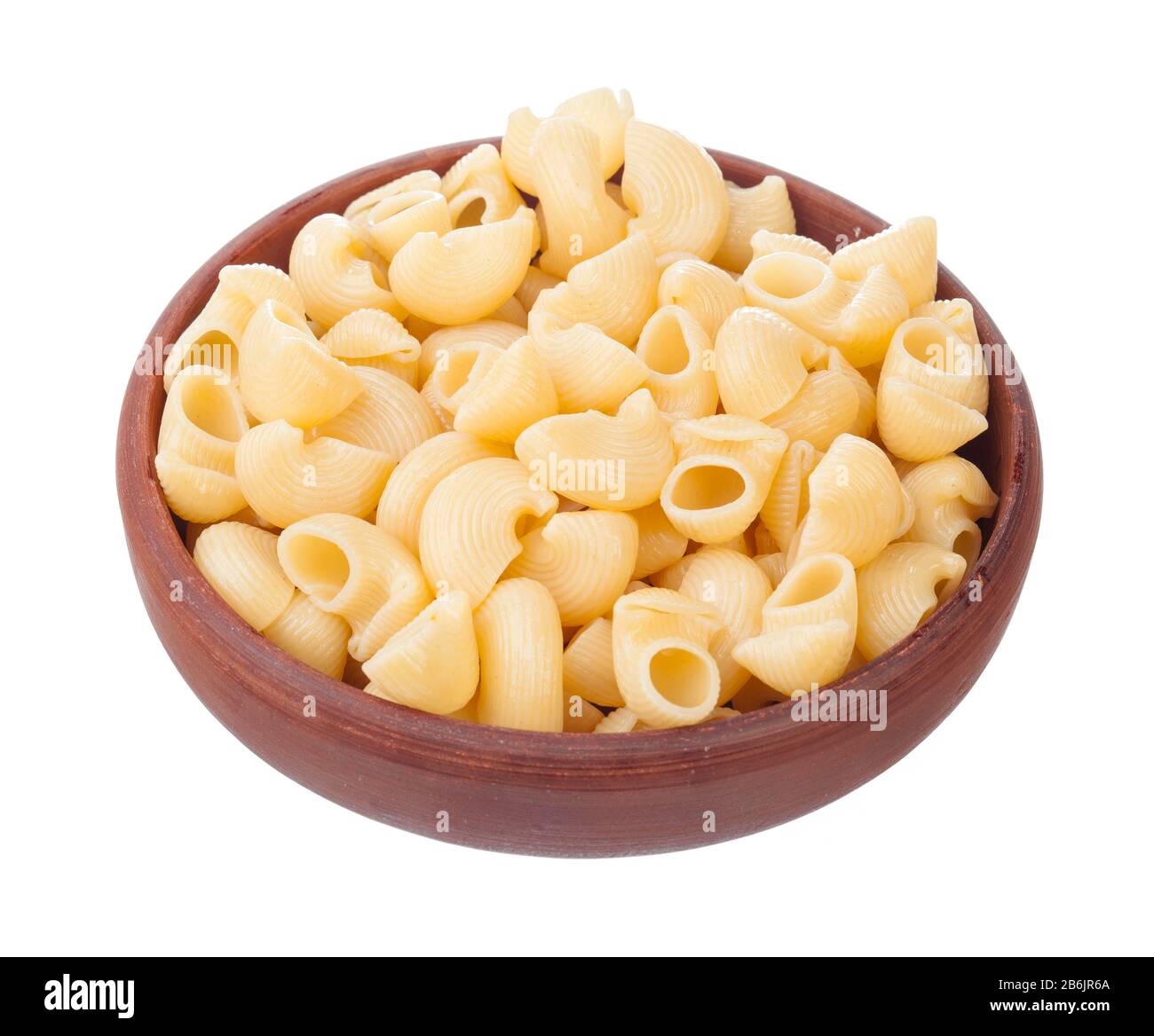 Download Shell Pasta In Bowl Isolated On White Background Stock Photo Alamy Yellowimages Mockups