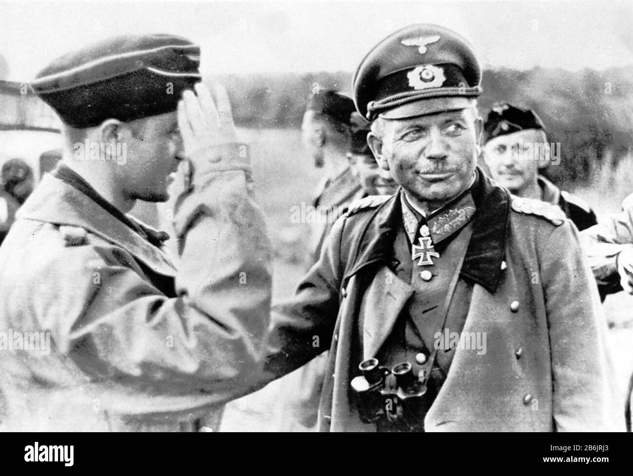 HEINZ GUDERIAN (1888-1954)  German general commanding Panzergruppe 2 on the Russian front in September 1941 Stock Photo