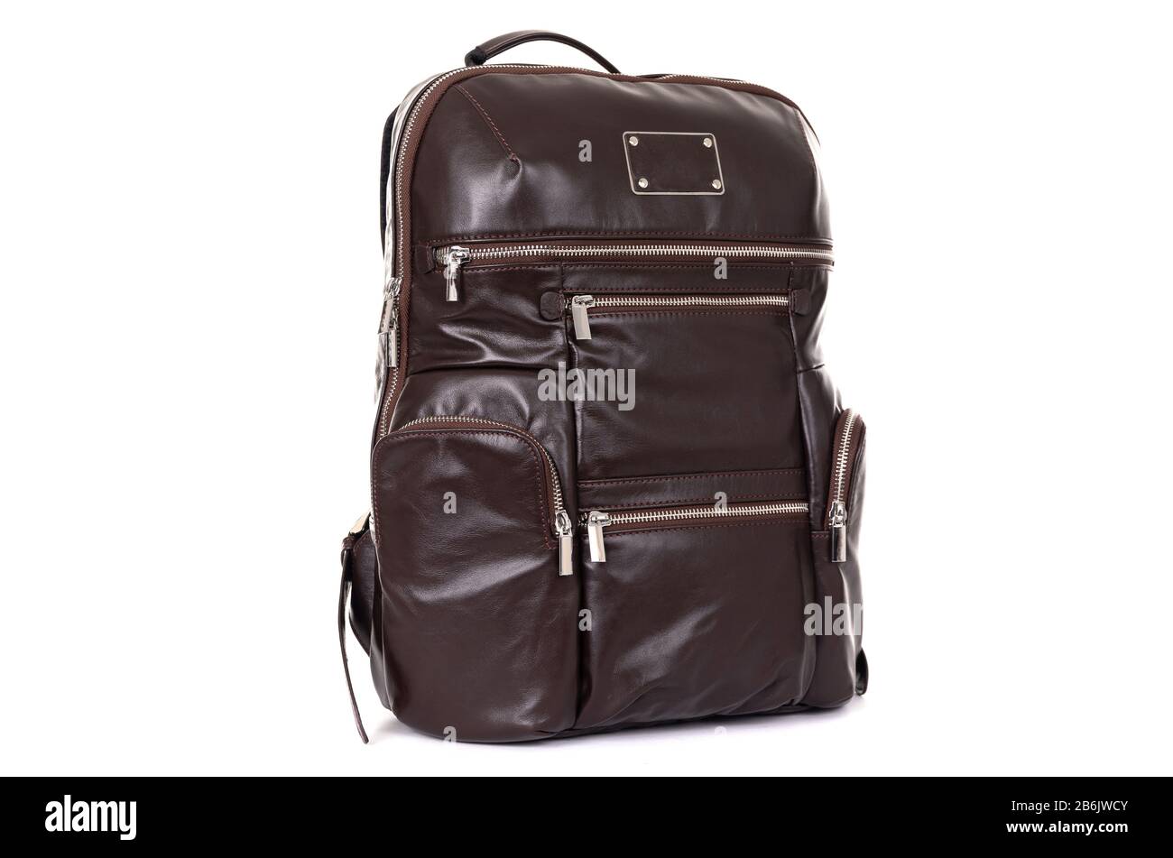 male leather expensive briefcase on a white background Stock Photo Alamy