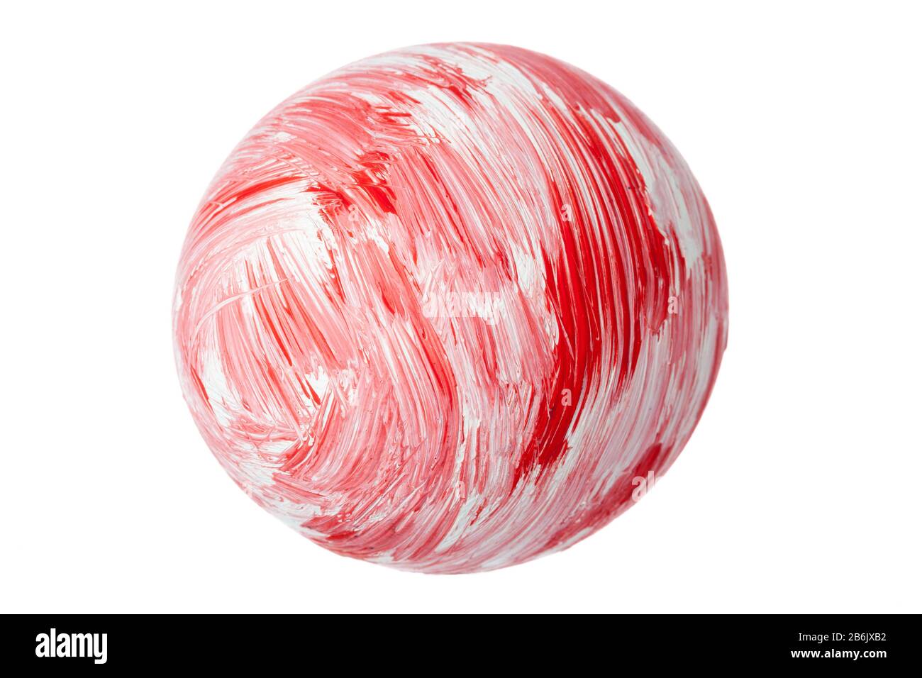 Colorful Easter Egg isolated on white creative photo Stock Photo - Alamy