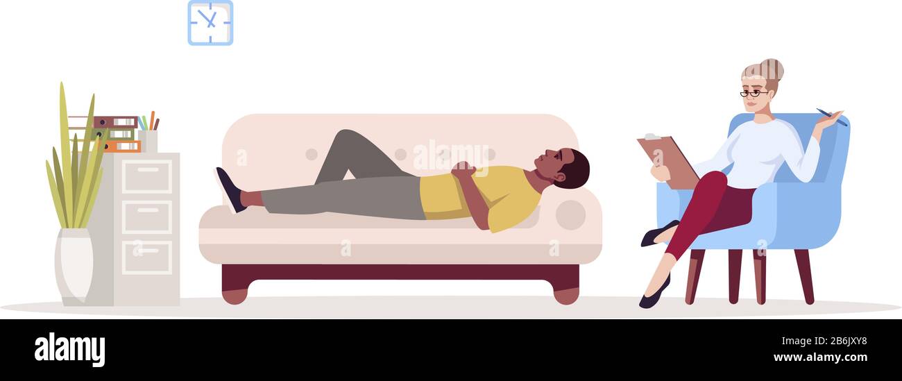 Psychology appointment 2 people Stock Vector Images Alamy