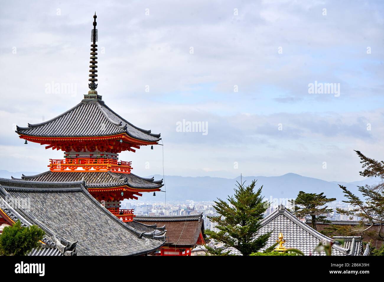 Pagoda on the hill Stock Photo