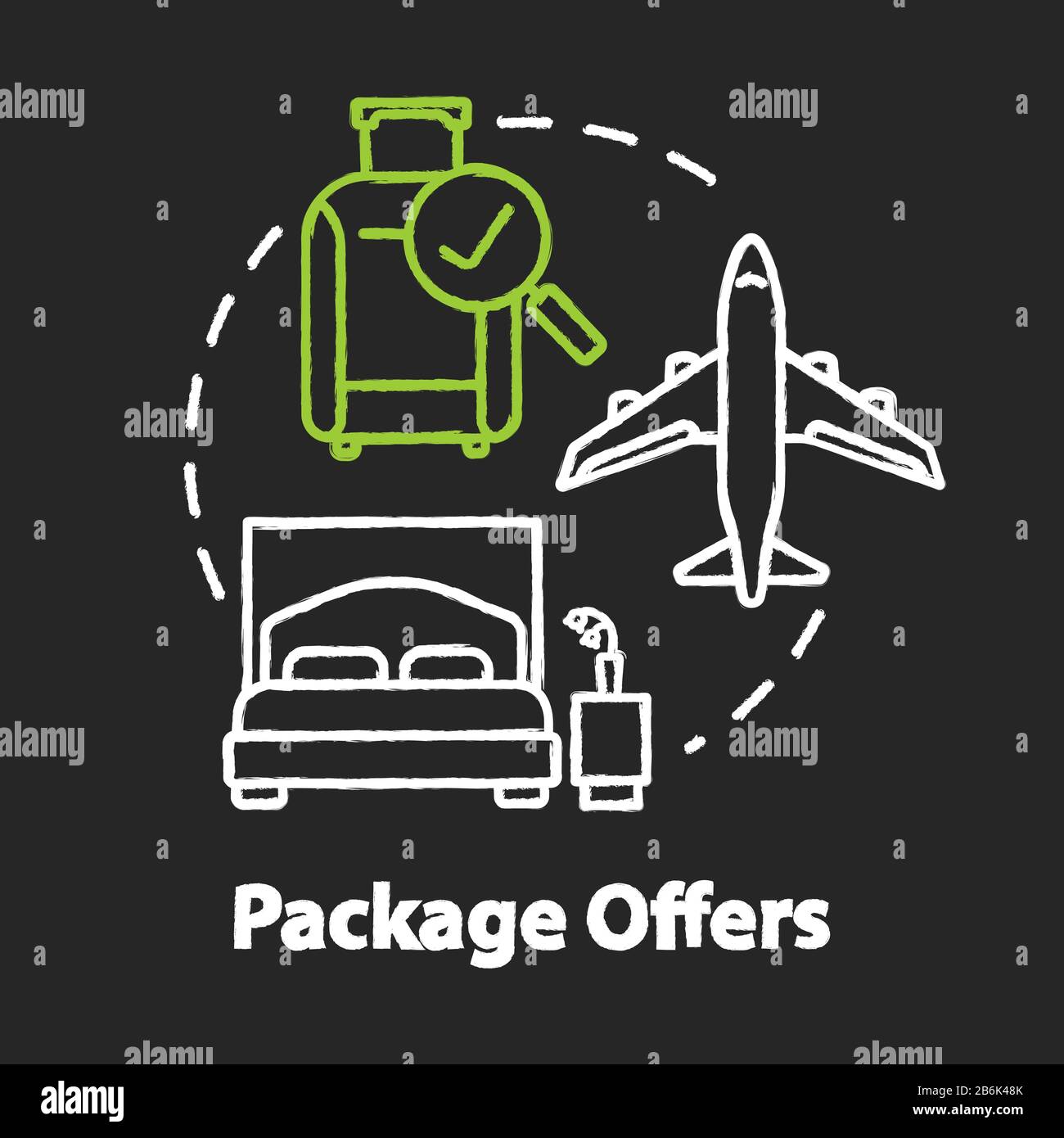 Package offers chalk RGB color concept icon. Cost effective, all ...