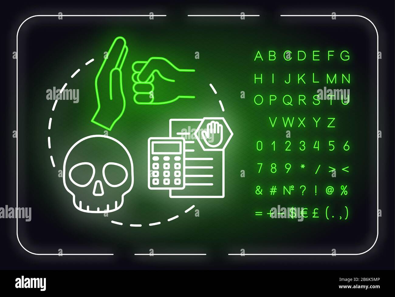 Manage threats neon light concept icon. Self-building and development ...