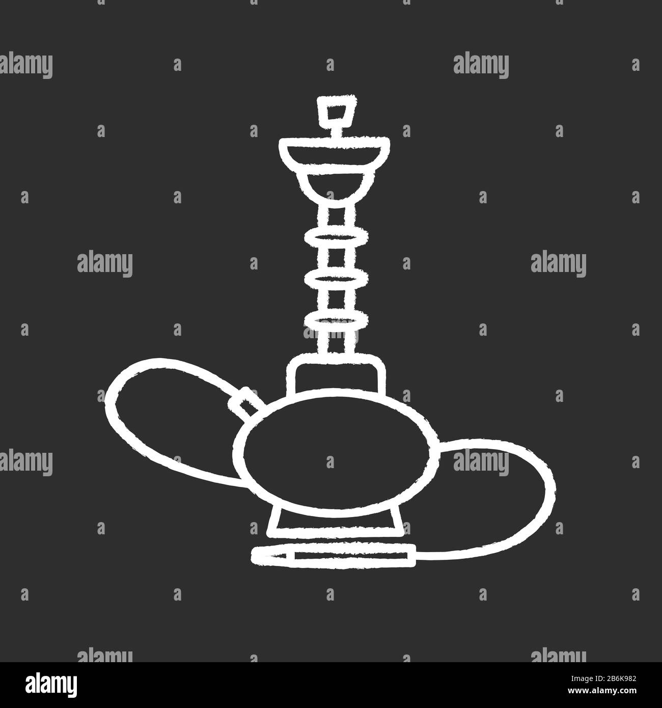 Hookah Chalk White Icon On Black Background Sheesha House Traditional Shisha Nargile Lounge Odor From Pipe Scent Of Vaporizing Smoking Area Stock Vector Image Art Alamy