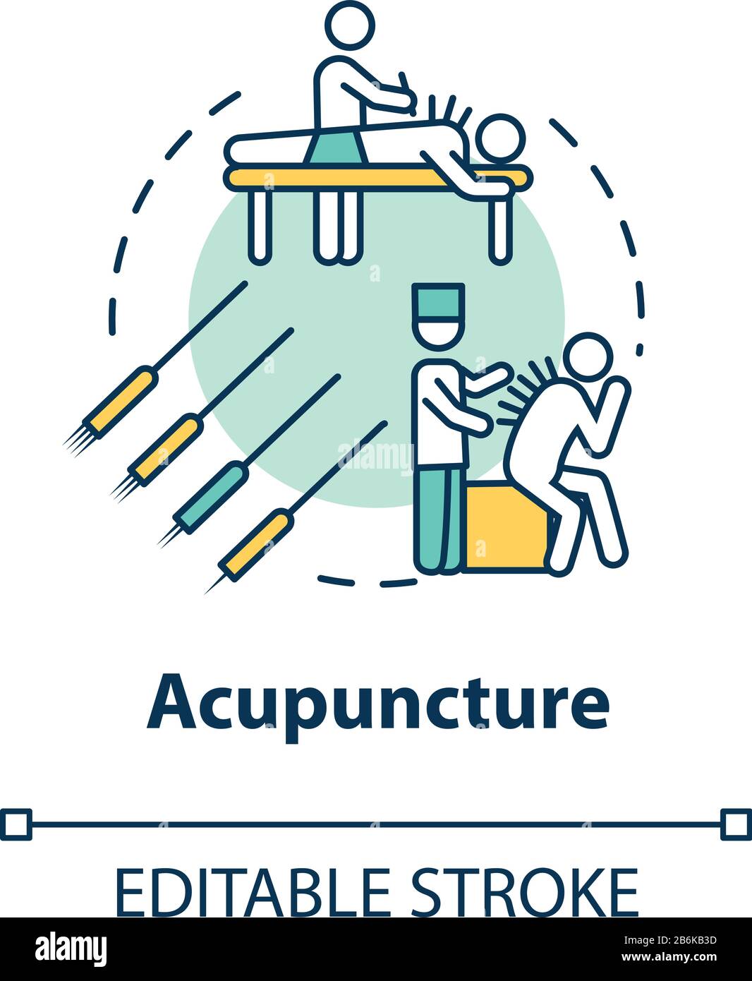 Acupuncture Banner With Woman Face Silhouette And Chinese Needles  Alternative Medicine And Treatment Poster Template Medical Vector  Illustration Stock Illustration - Download Image Now - iStock