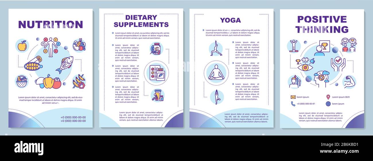 Healthy lifestyle brochure template. Complementary medicine flyer Healthy lifestyle brochure template. Complementary medicine flyer
