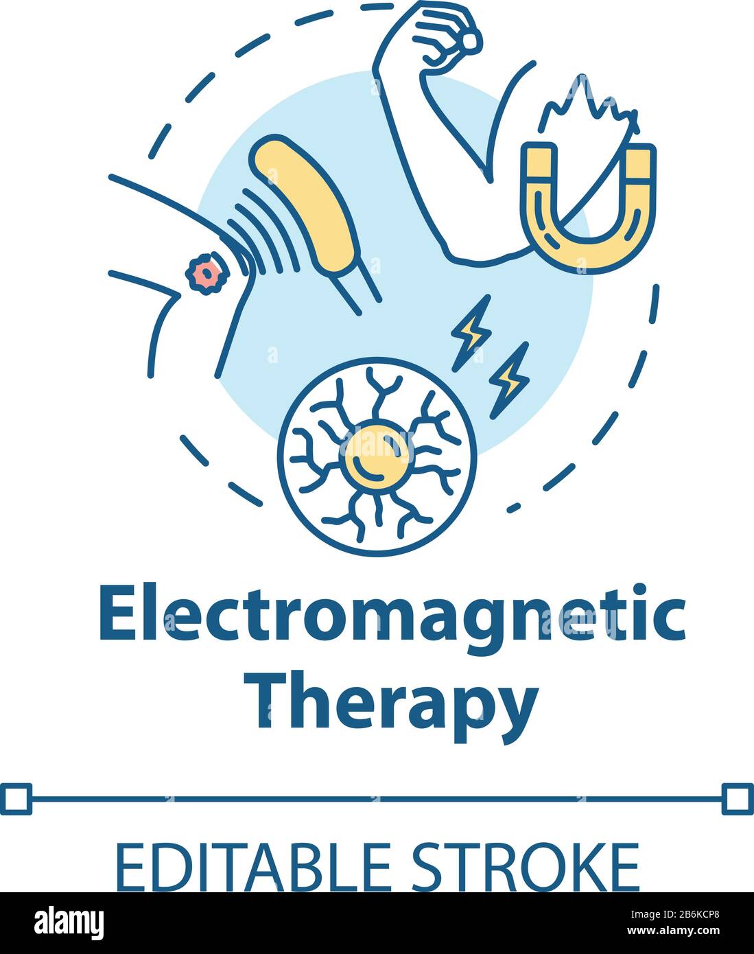 therapy concept icon. Alternative medicine idea thin