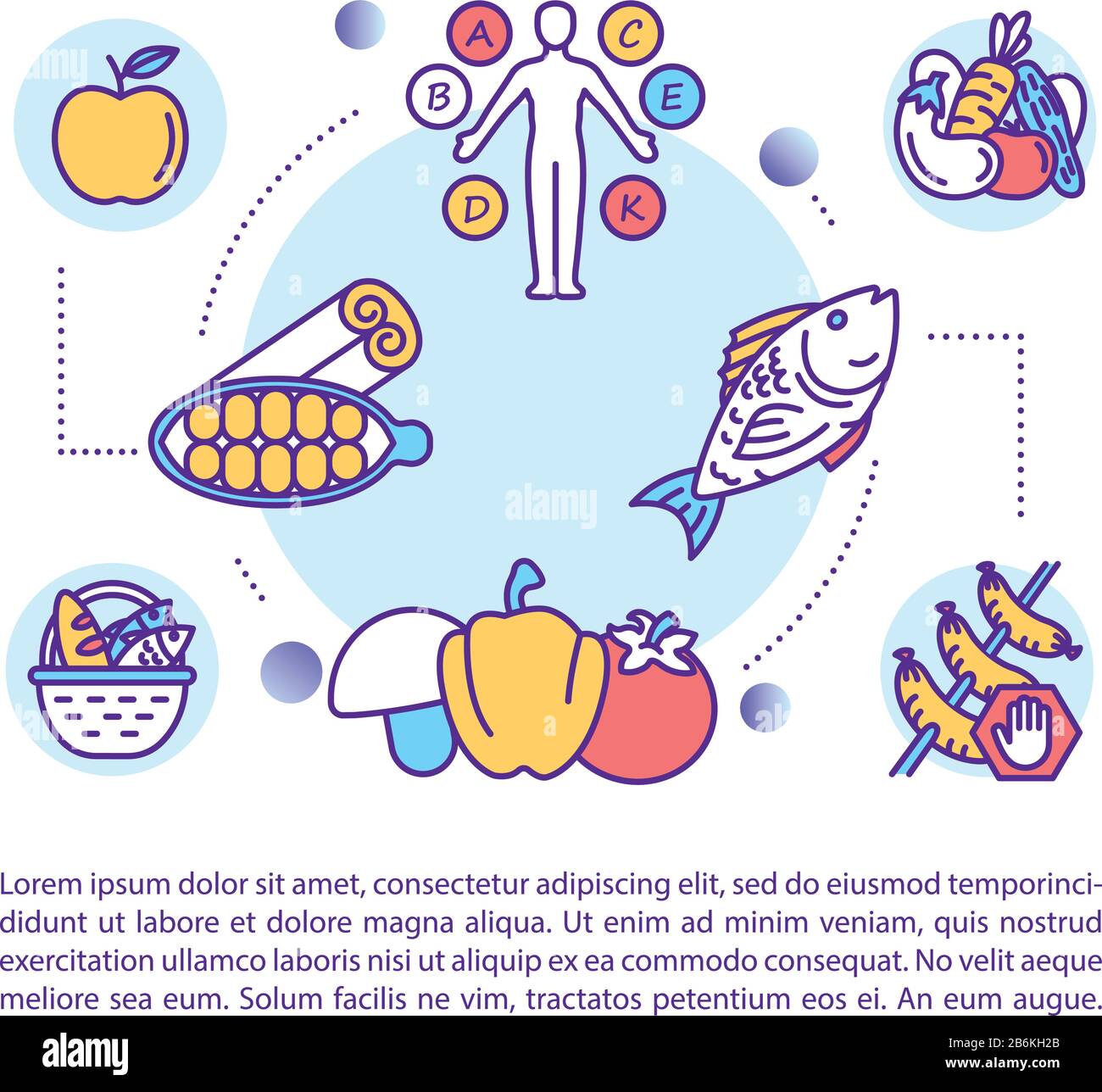 food balance diet menu poster Stock Vector Image & Art - Alamy