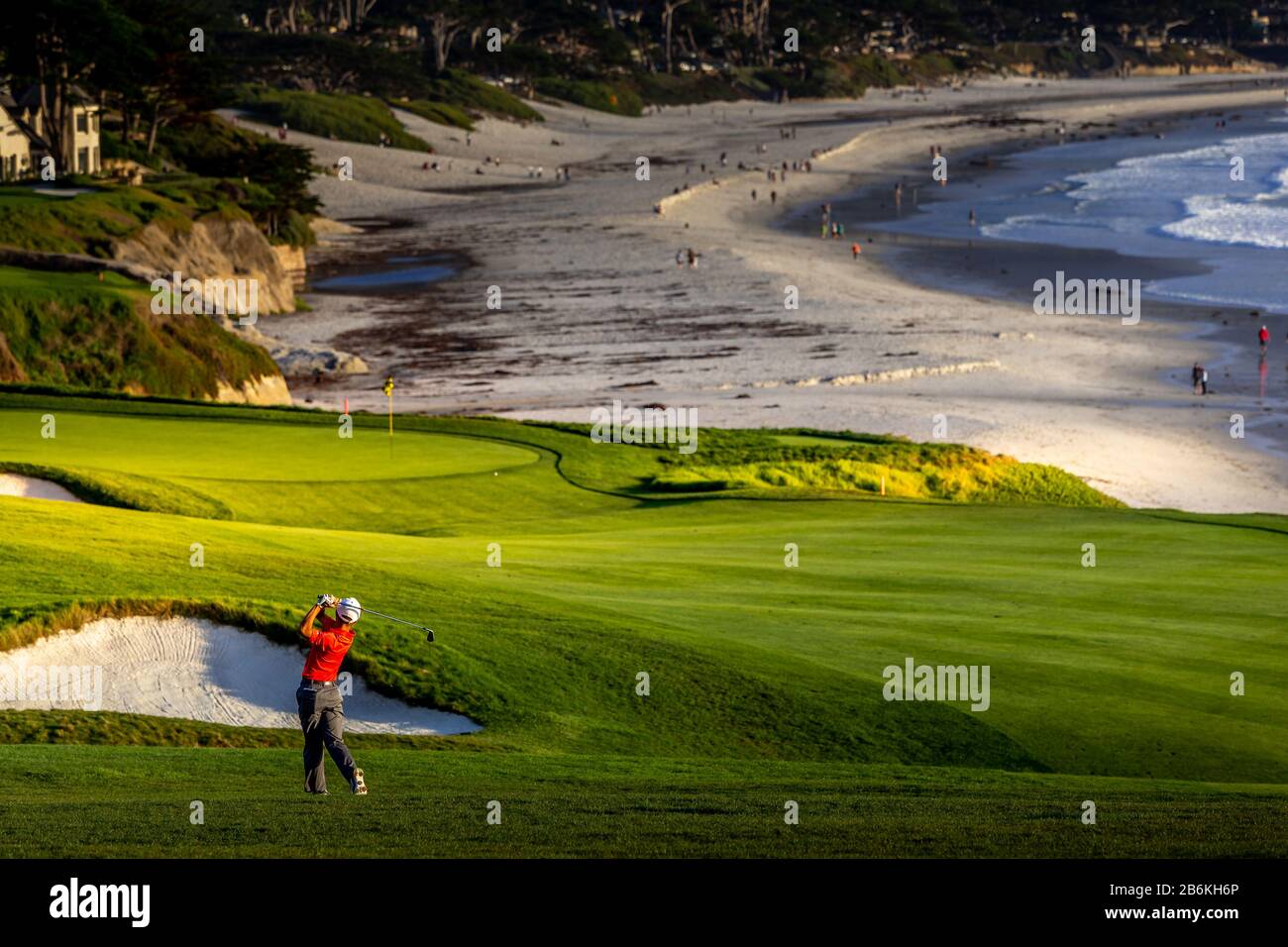 Pebble Beach golf course, Monterey, California, usa Stock Photo Alamy