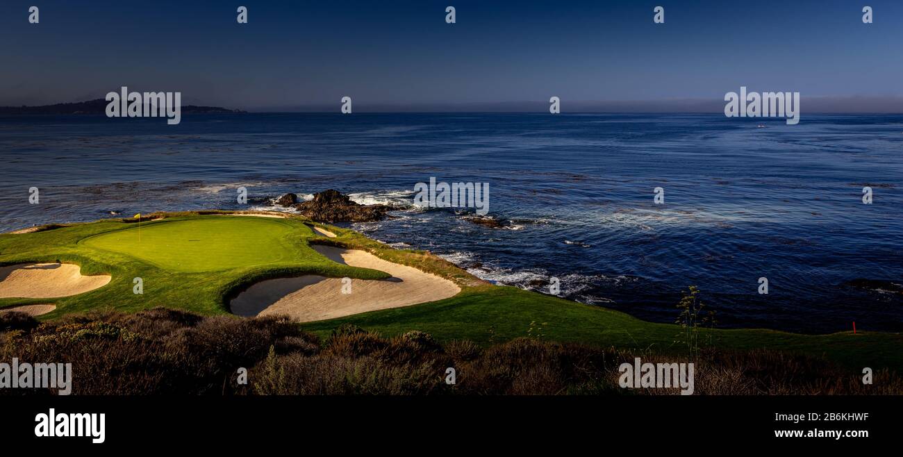 Pebble Beach golf course, Monterey, California, usa Stock Photo Alamy