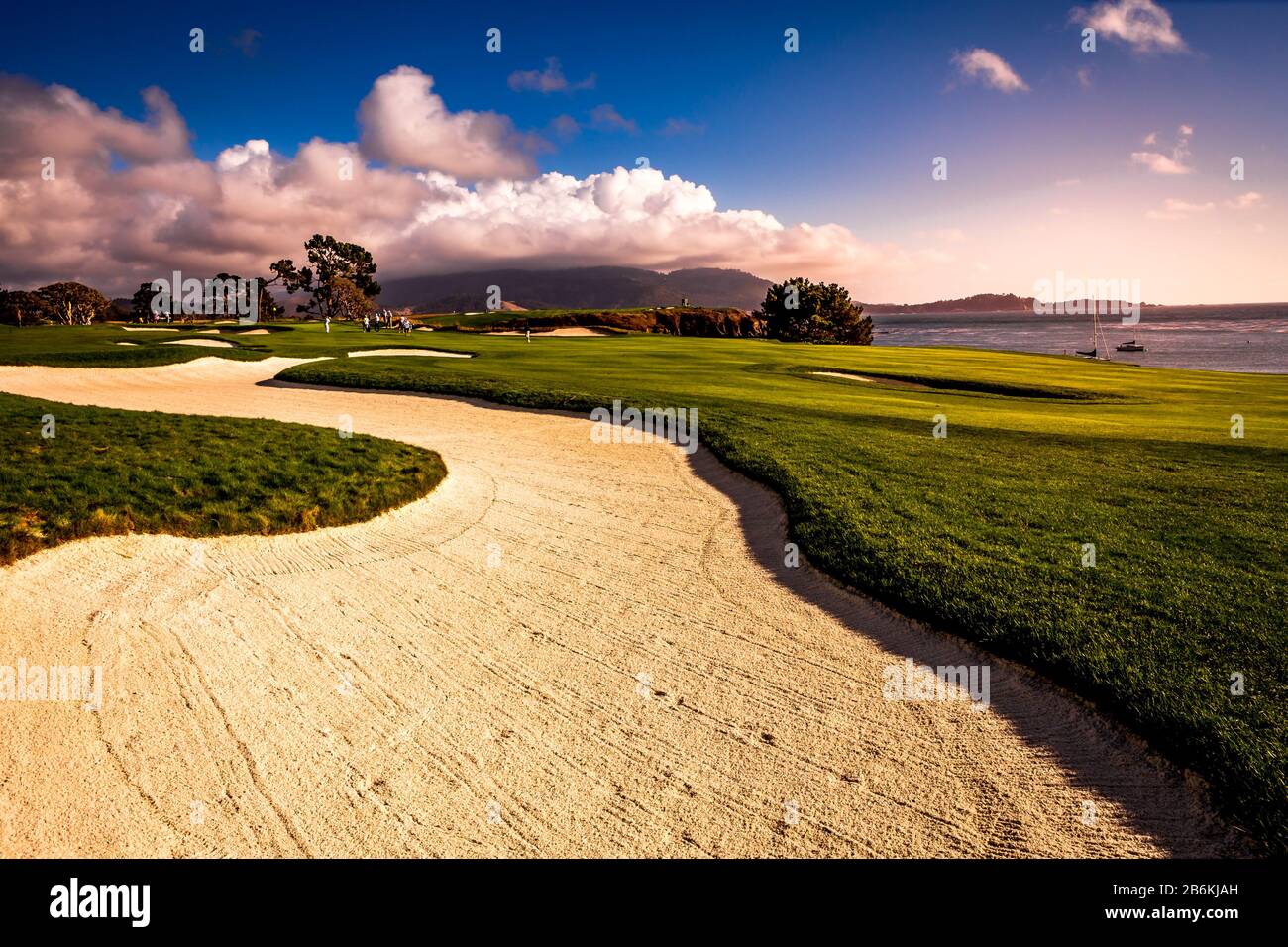 Pebble Beach golf course, Monterey, California, usa Stock Photo Alamy