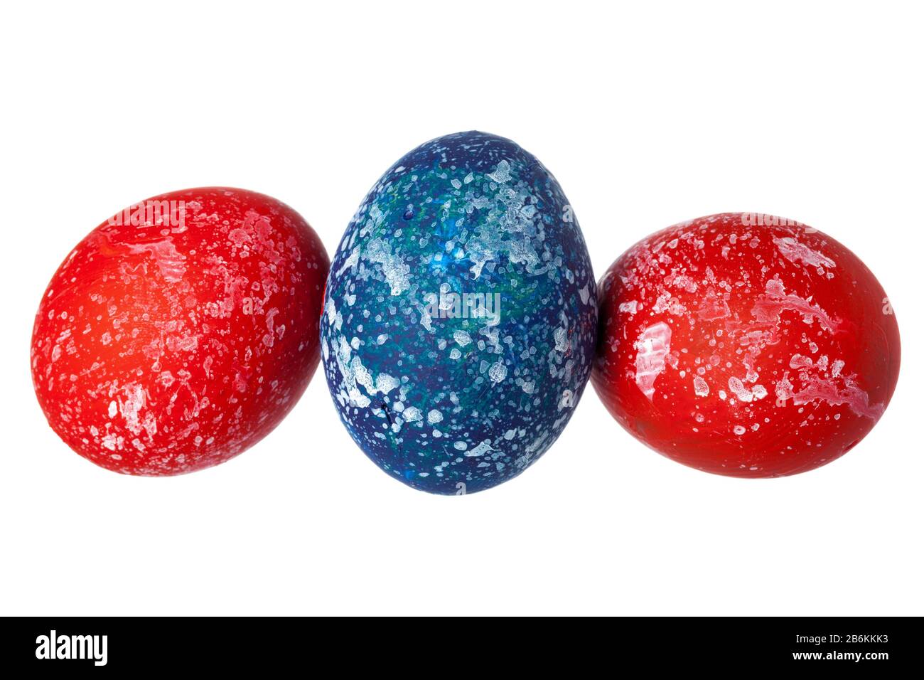 Colorful Easter Egg isolated on white creative photo Stock Photo - Alamy